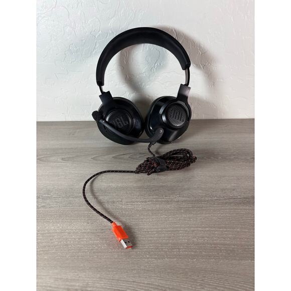 JBL Quantum Gaming Headset Quantum 400 Black Orange- EUC - Picture 1 of 6